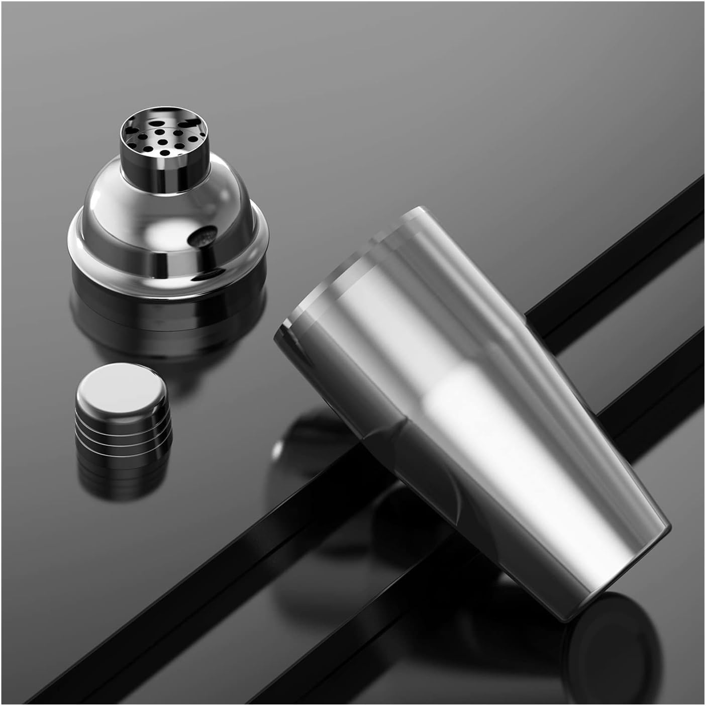 Cocktail Shaker 550ml/750ml Stainless Steel Mixer Shaker(Small)