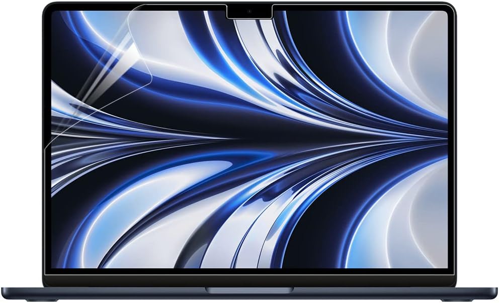 2 Pack HD Clear Screen Protector for MacBook Air 13.6" with M5/M4/M3/M2 Chip 2026-2022 (Models: A3449,A3240, A3113, A2681) Anti-Fingerprint Scratch-Resistant Laptop Accessories