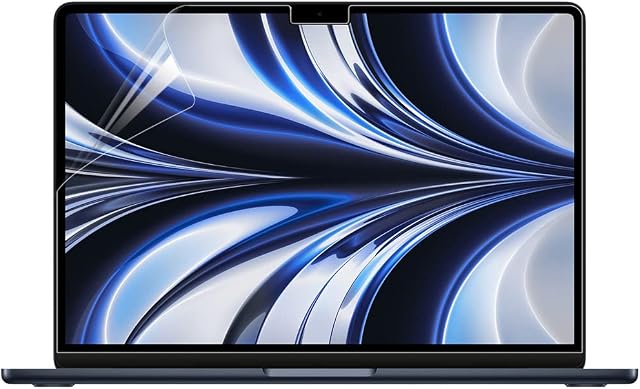 Arisase [2 Pack] HD Clear Screen Protector for Newest MacBook Air 13.6" with M2 Chip (Model: A2681) 2022 Released, Anti-Fingerprint & Scratch-Resistant Laptop Protective Accessories (High-Definition)