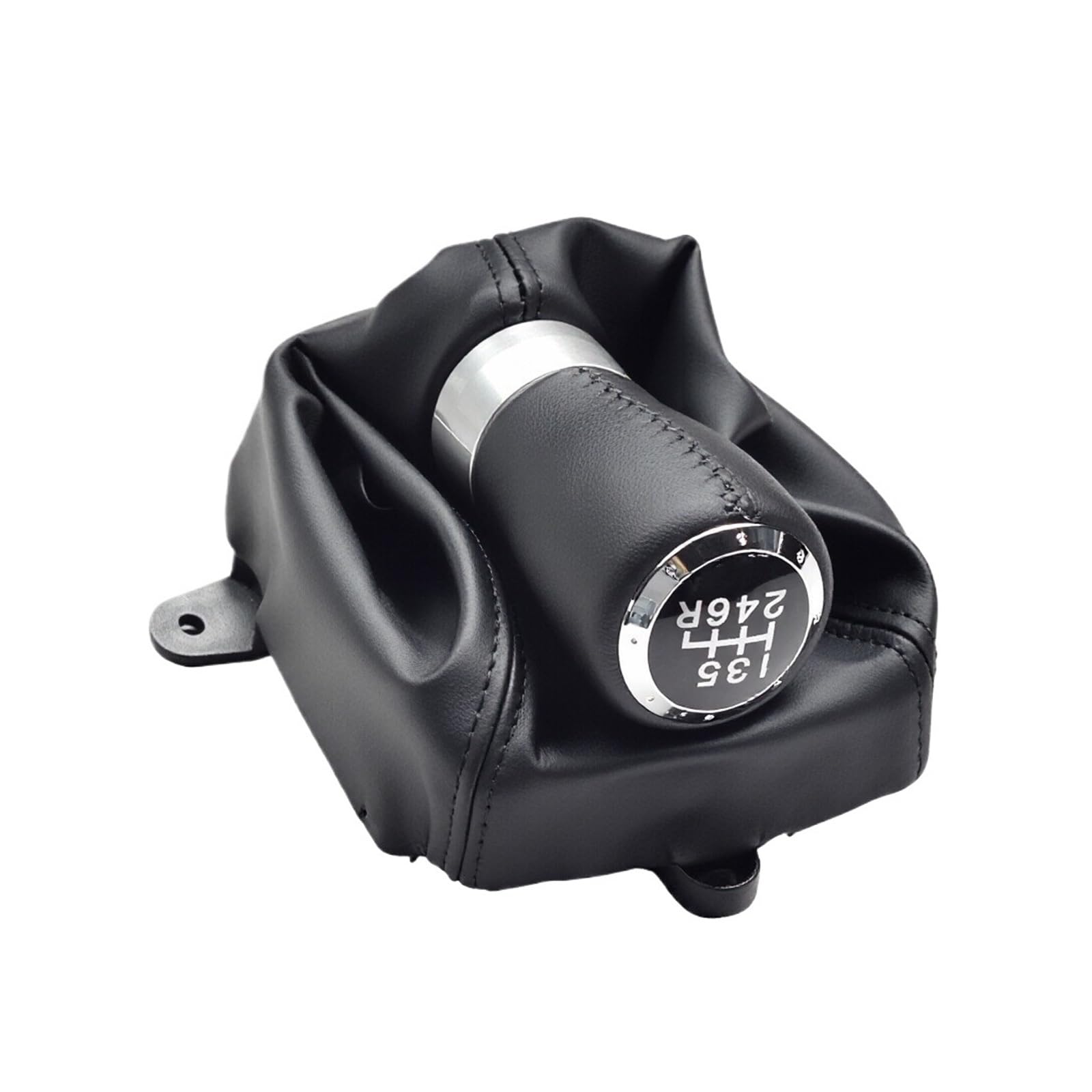 Qwqaab 6 Speed-Set Manual Gear Knob For Accord Viii 8 Mk8 2008-2014 Black Manual Gear Shift Knob 5/6 Speed(6 Speed-Set)