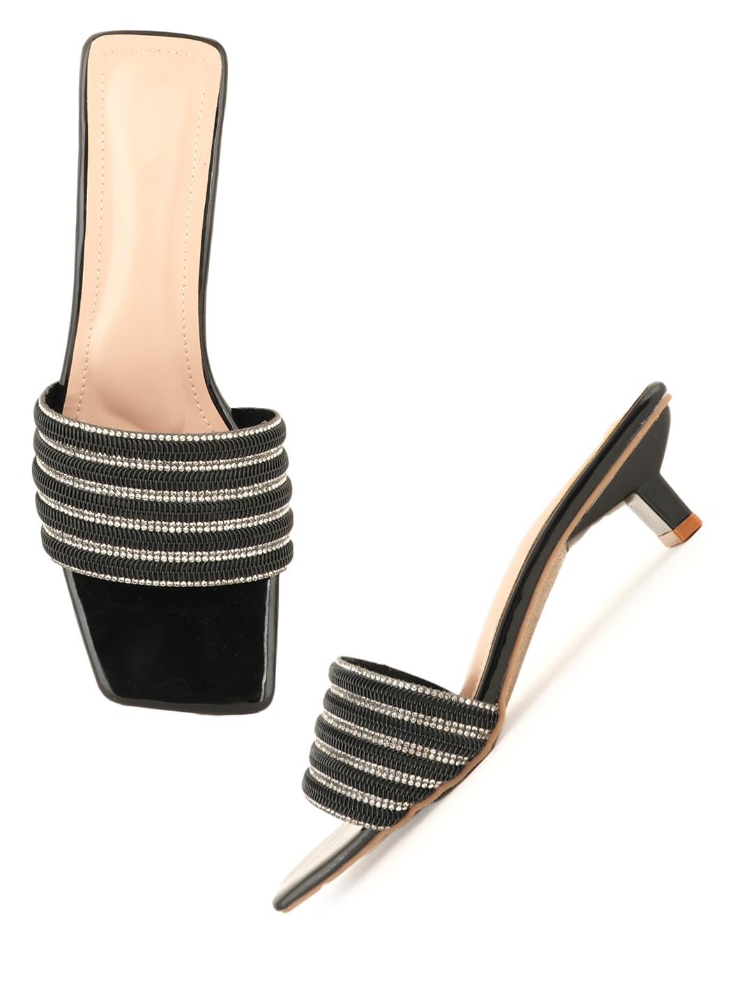 Black Women Formal Western - Embellished Heels