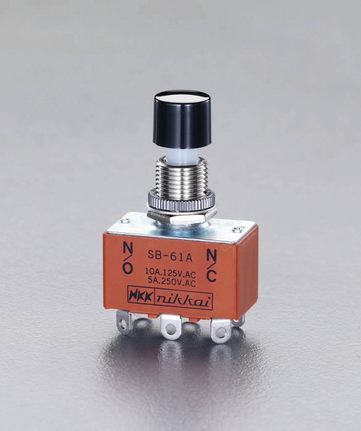 Amazon.co.jp: エスコ 125V/10A押ボタンスイッチ 2極双投/小型 EA940DA