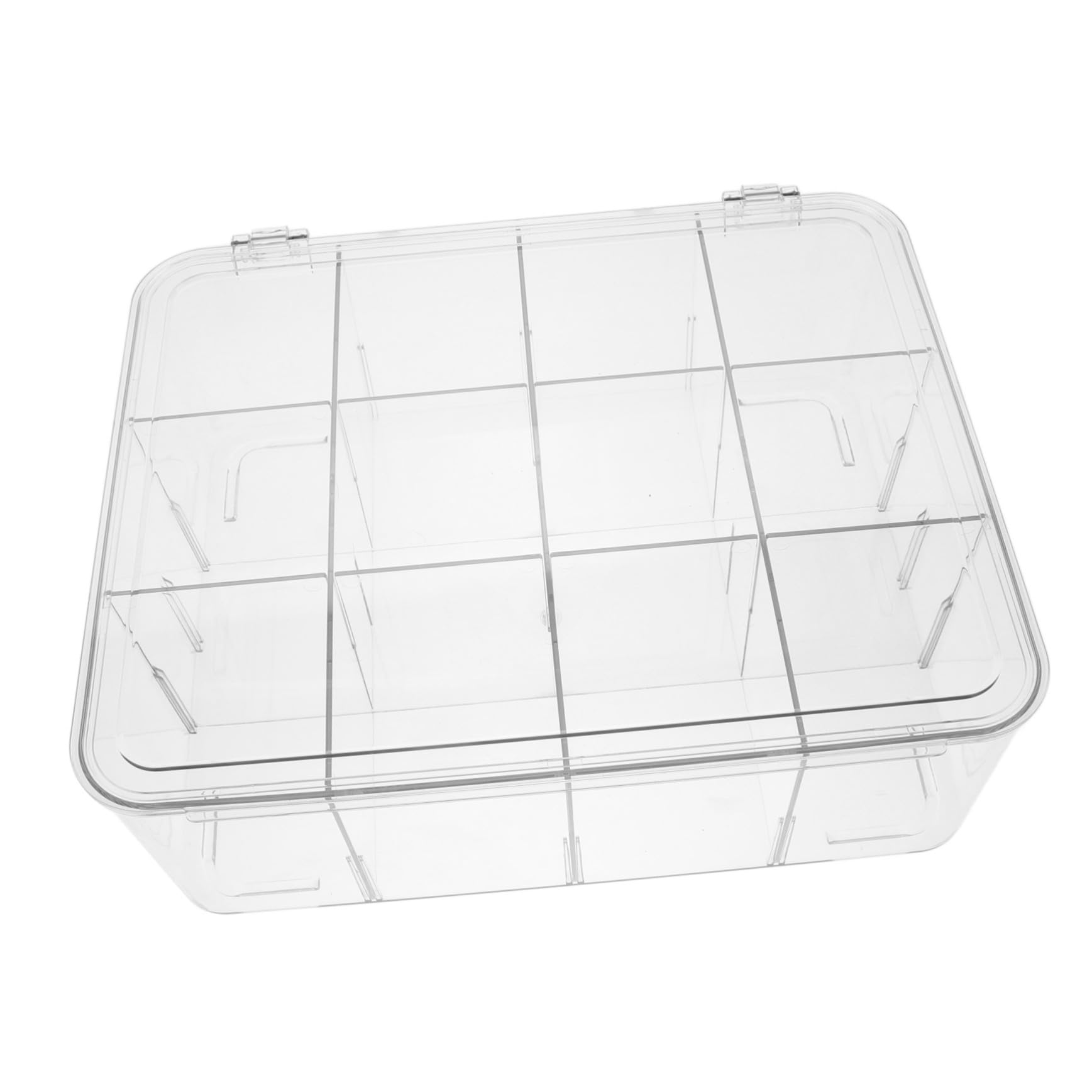 PRETYZOOM Scatola Porta Carte Trasparente Per Scrivania Contenitore Di Plastica Per Biglietti Da Visita Espositore Porta Carte Da Tavolo Con Coperchio Per Ufficio e Casa
