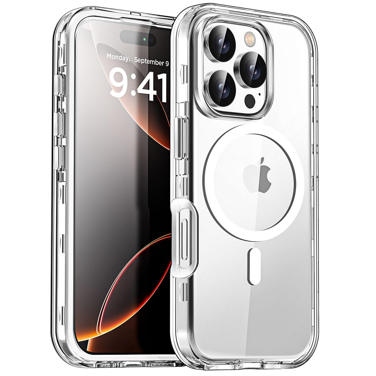 iPhone 16 Pro Max ケース megsafe対応 Amazon.com: AICase for iPhone 16 Pro Max Case Clear[Compatible