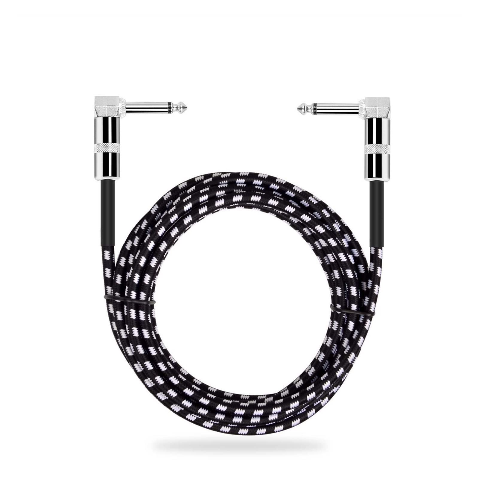 instrument gitarowy kabel Wyjście Prawym Kątem 6.35mm Mono Kabel Męski Do Męskiego Kabla Do Elektronicznej Klawiatury Basowej (Size : 2m)