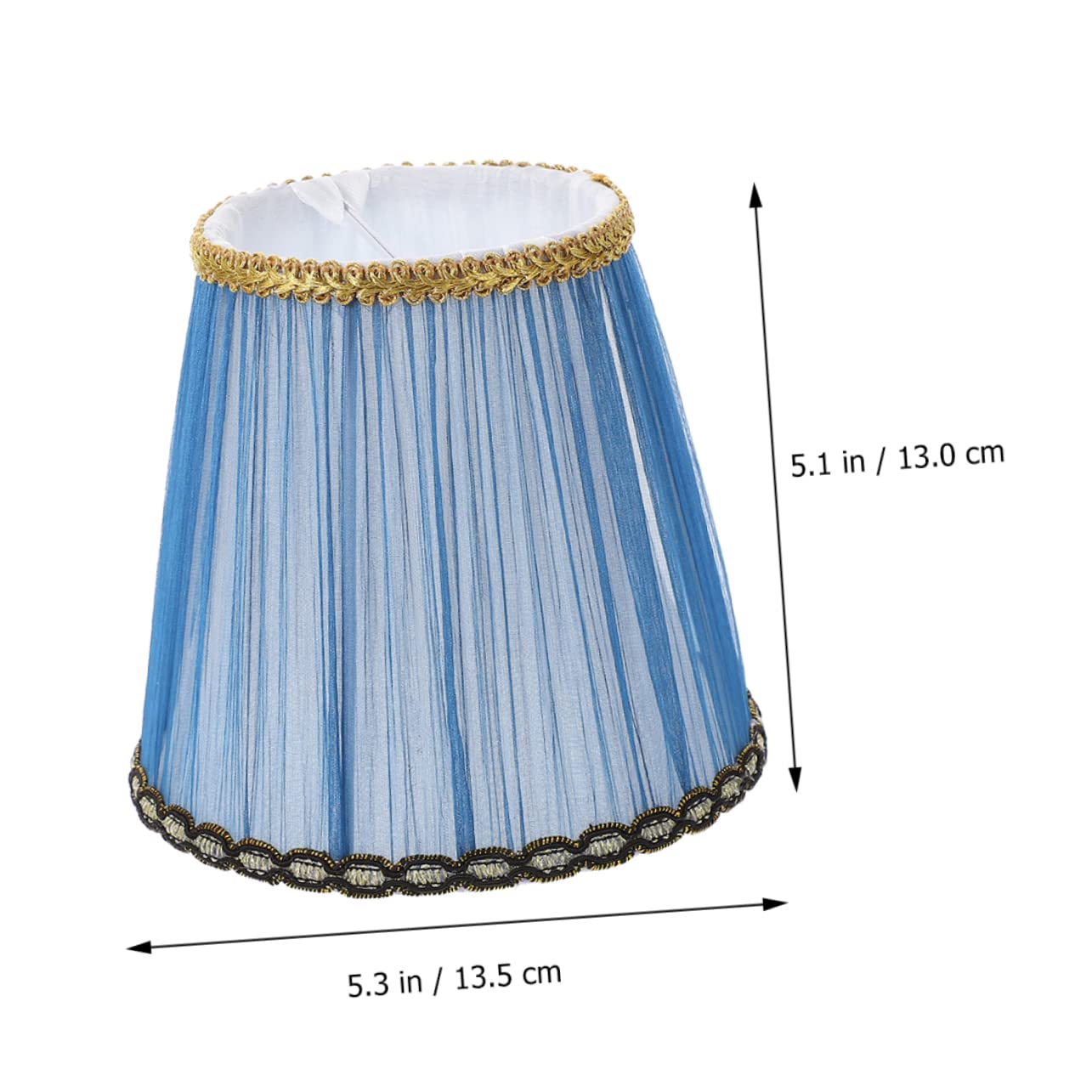 Operitacx Set 6 Pezzi Paralumi Blu Clip-on, Copri Lampada da Tavolo e Lampada da Terra, Stile Semplice Elegante, Adatti per Applique e Lampade Domestiche