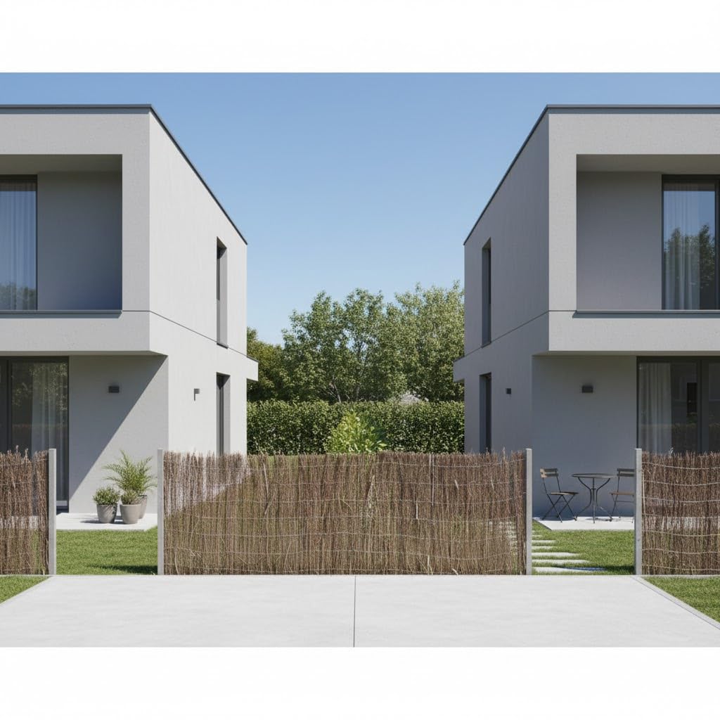 Suinga Brezo Jardin Ocultación 1,2x3 m | Cerramiento Natural de Brezo | Valla de Ocultación 90% para Jardin y Terraza 2,5-3 kg/m2