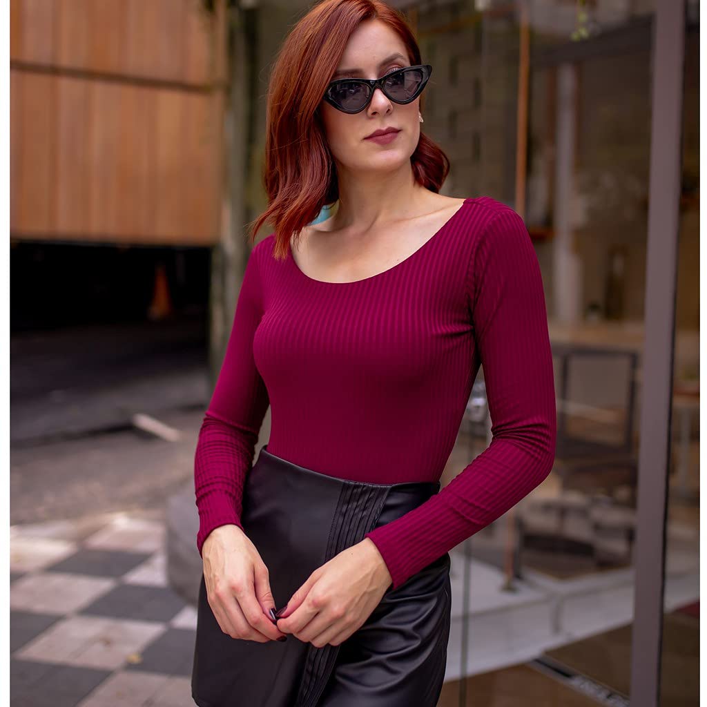 Body Canelado Manga Longa – Bordô em promoção! Veja a oferta e mais achadinhos de Blusas 3 Hoje é o melhor dia para comprar Body Canelado Manga Longa – Bordô com aquele preço maroto! Promoção! Aproveite a oferta! 3