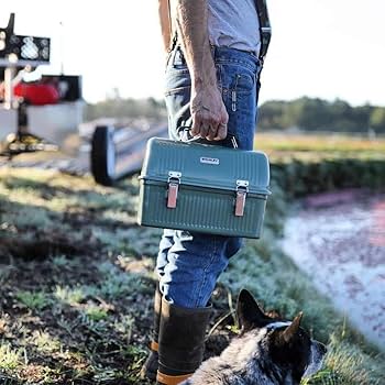 Amazon | Stanley ユニ クラシック ランチボックス - グリーン、9.4