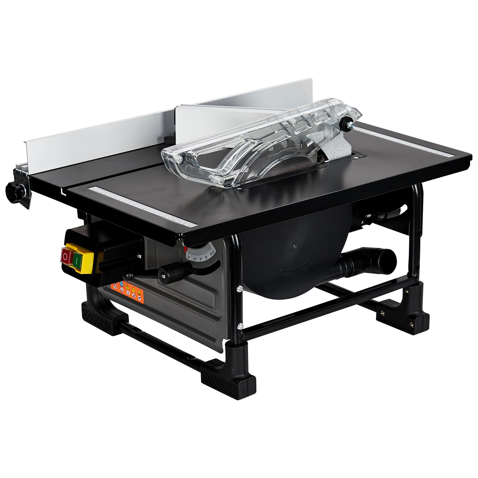 Powerful 8-Inch Table Saw for Jobsite – 800W 6.7-Amp Copper Motor, 3576RPM,