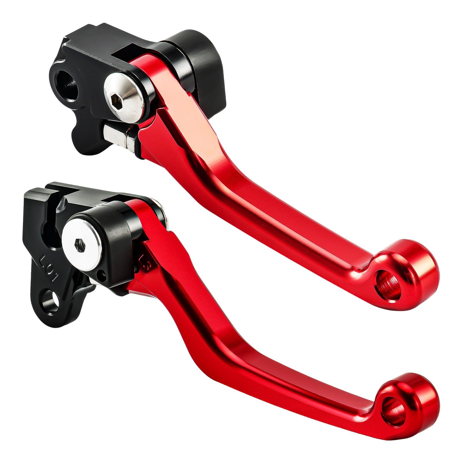 KAX Short Brake and Clutch Levers 2pcs Fit for XR250 1996-2004 XR400 1996-2004 CR500 1992-2001 CR125R CR250R 1992-2003 CRF450R 2002-2003 Motorcycle Levers