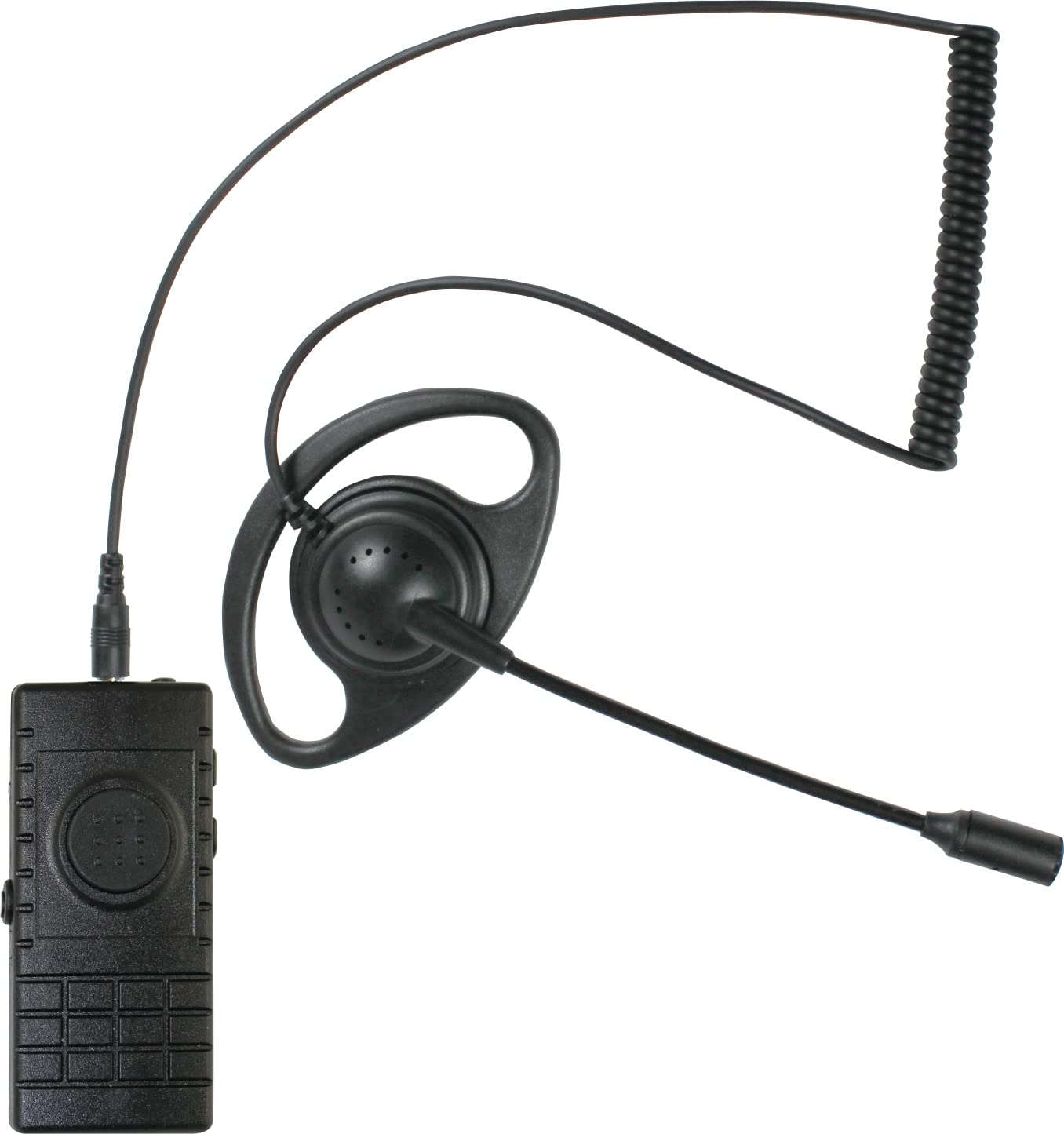 PRYMEBLU® BTH-300-MAX is Multi-Functional Bluetooth Lapel Microphone for Two-Way radios, cellphones, and Tablets for PoC Apps (BTH-300-MAX-KIT5 with Ranger™ D-Ring Earphone, Boom MIC)