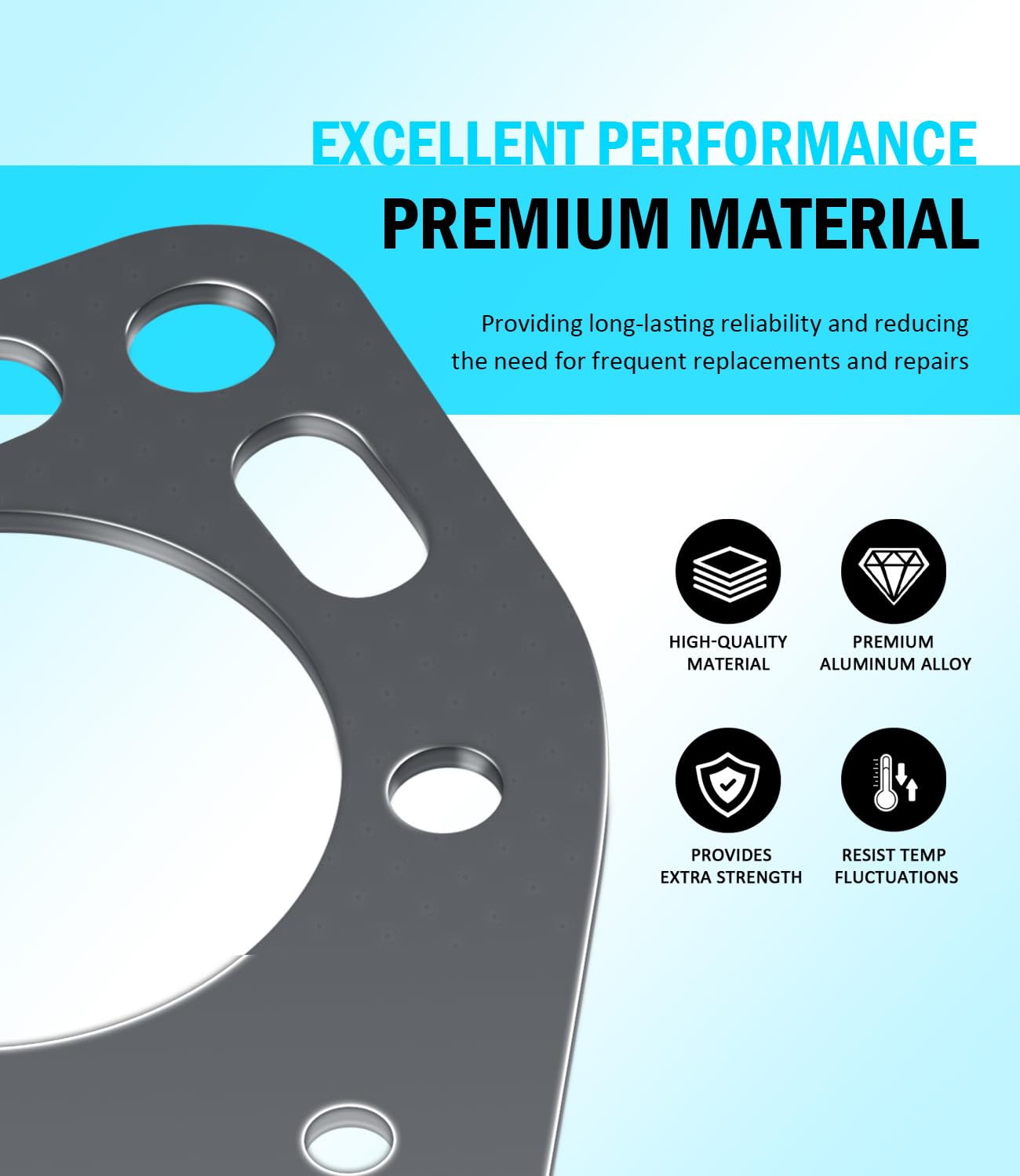 Exhaust Gasket Kit Replacement for Kawasaki 1100 ZXI/STX/Ultra 130 from 1996 to2004, Replace #11060-3768, 11060-3769, 11060-3756