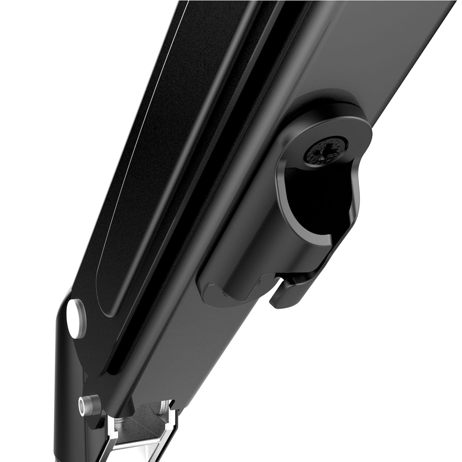 Maclean MC-861N 2-krotny uchwyt do monitora, uchwyt stołowy na 2 monitory ze sprężyną gazową, ramię monitora, uchwyt monitora od 13"-27" do 14 kg (2 x 7 kg) VESA 75 x 75 100 x 100 cm, czarny