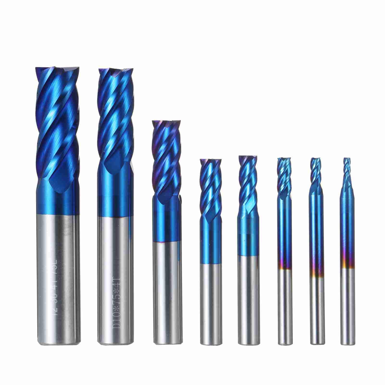 Ausla Juego de Brocas de Fresa de Carburo de Vástago de 1 8 Pulgadas, Kit de 12 Piezas de Brocas de Enrutador CNC con Flauta Simple y Doble, Eliminación Rápida de Virutas para Madera, Acrílico, PVC,