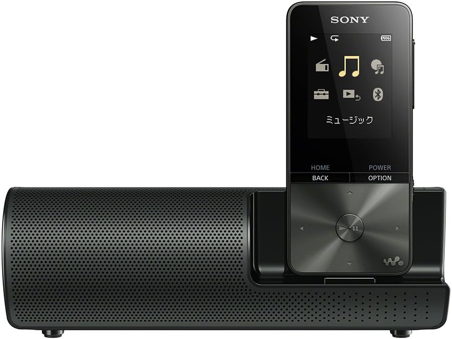 Sony NW-S313K B Walkman S Series, 4GB NW-S313K MP3 Player, Bluetooth Compatible, Up to 52 Hours of Continuous Playback, Earphone/Speaker Included, 2017 Model, Black