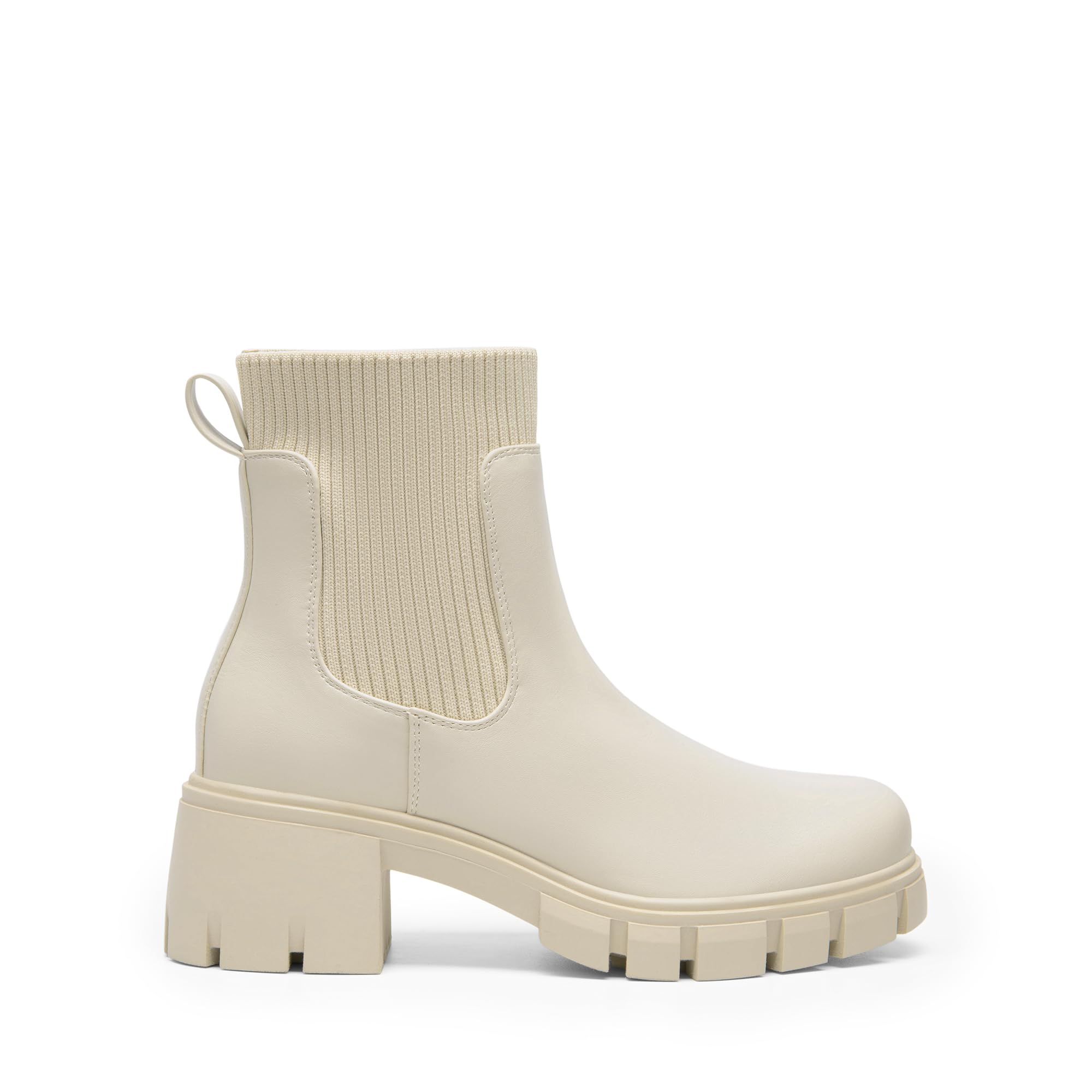 DREAM PAIRS Stivali da Donna Casuale Chelsea Stivaletti Tacco Medio Stivaletto Blocco Tacco