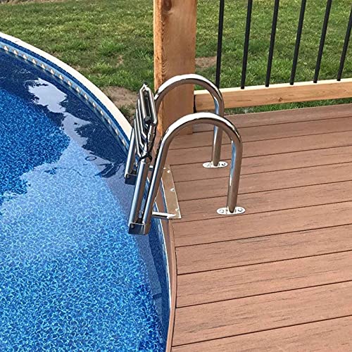 Escalera telescópica 4 pasos para piscina y barco miniatura 2