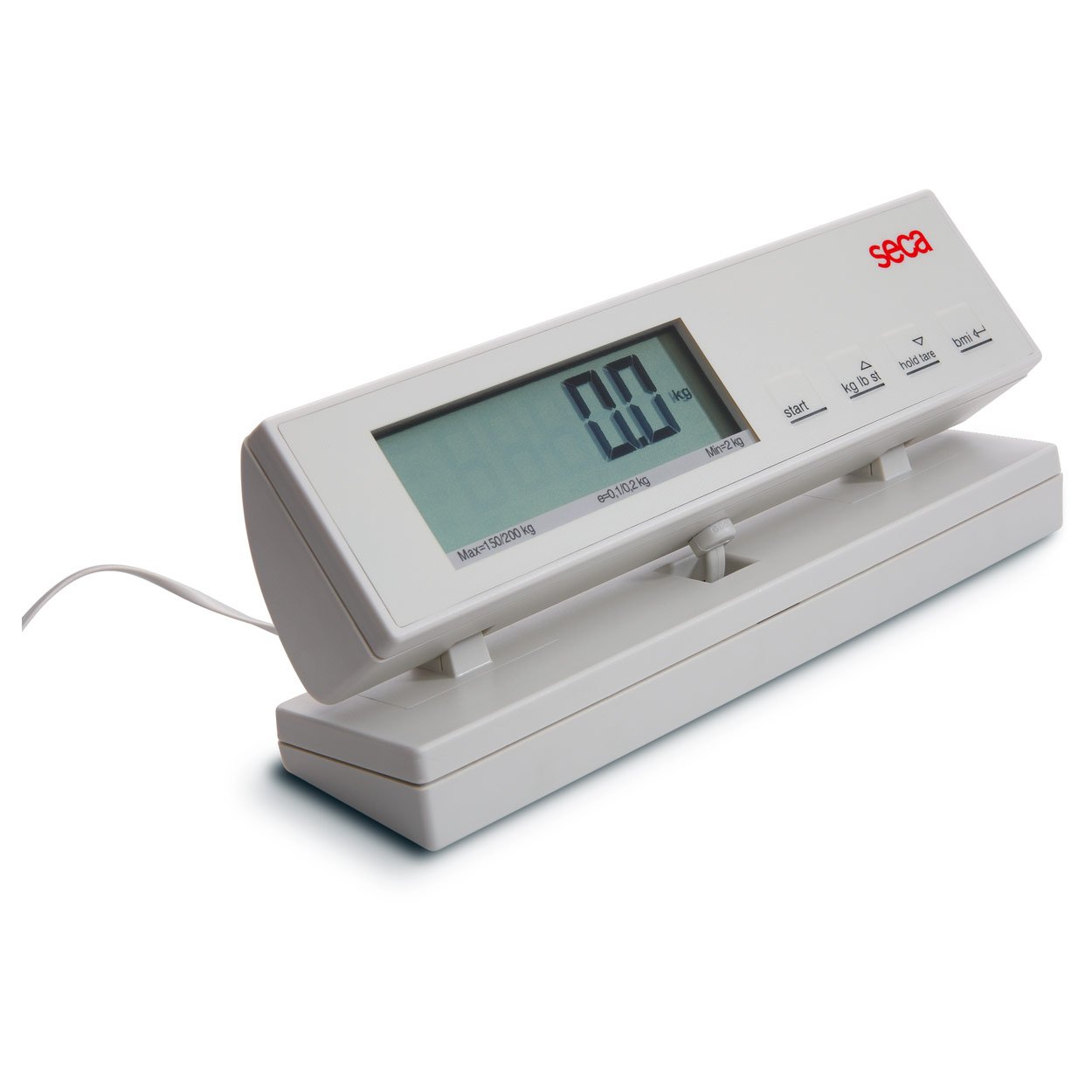 seca Personenwaage 869 mit Kabelfernanzeige, Teilung 100 g, Tragkraft 250 kg