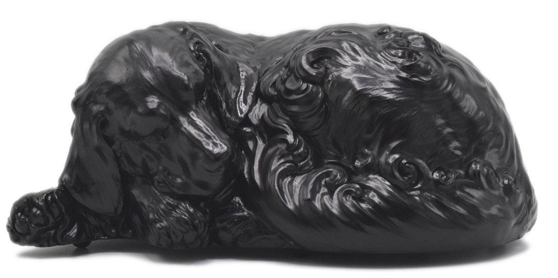 Rainbowbridge At Peace Dog Urn/Ashes Casket Handcrafted Memorial - Suitable for Indoor & Outdoor Use- Black