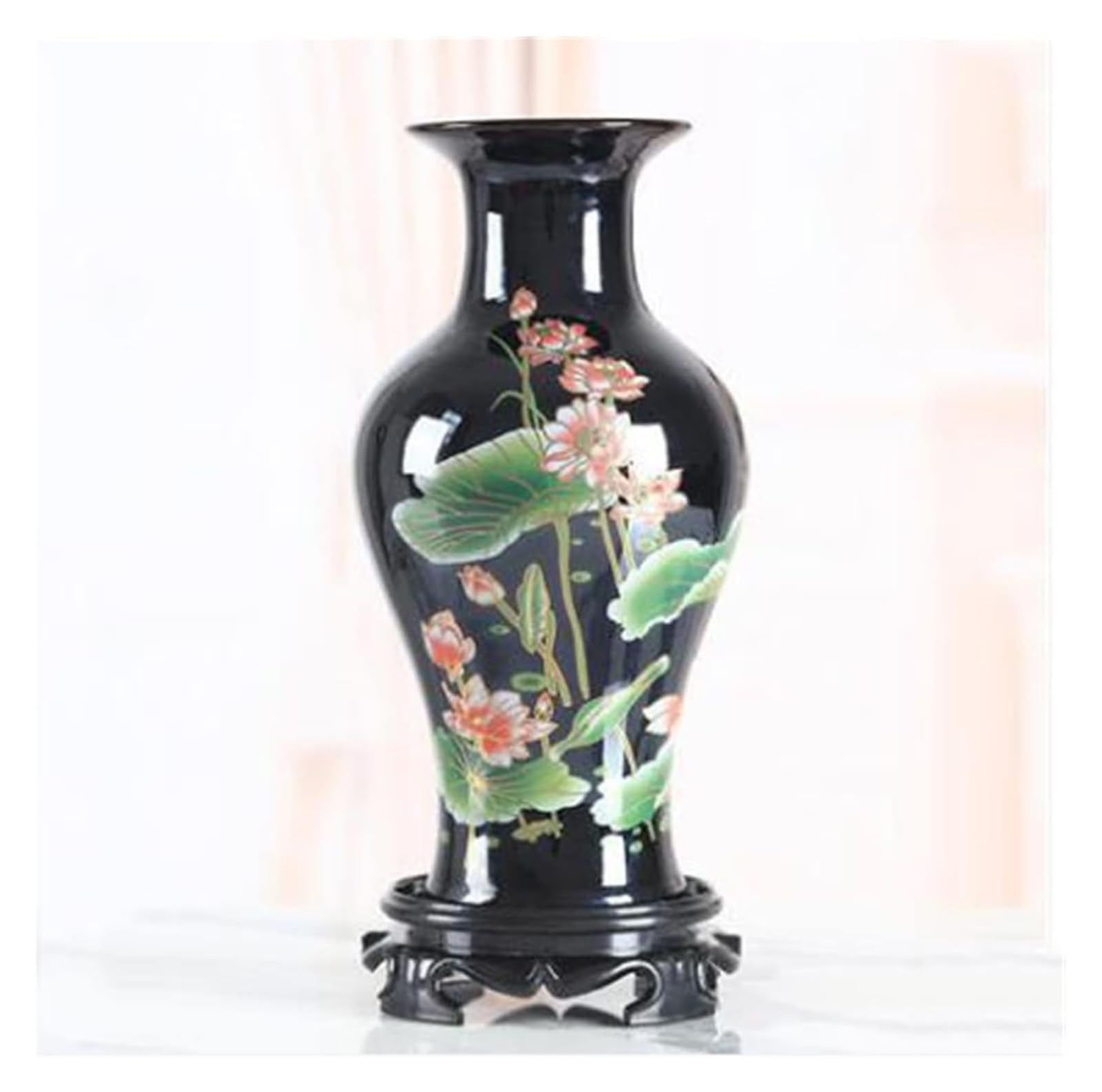 Vase Desktop Chinese Ceramic Desktop Figurines Crafts Livingroom Table Furnishing Decoration Office Shop Accessories Ornaments Art(Style7)