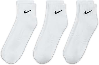 NIKE Men's U Nk Everyday Cush Ankle 3pr Socks (pack of 3)