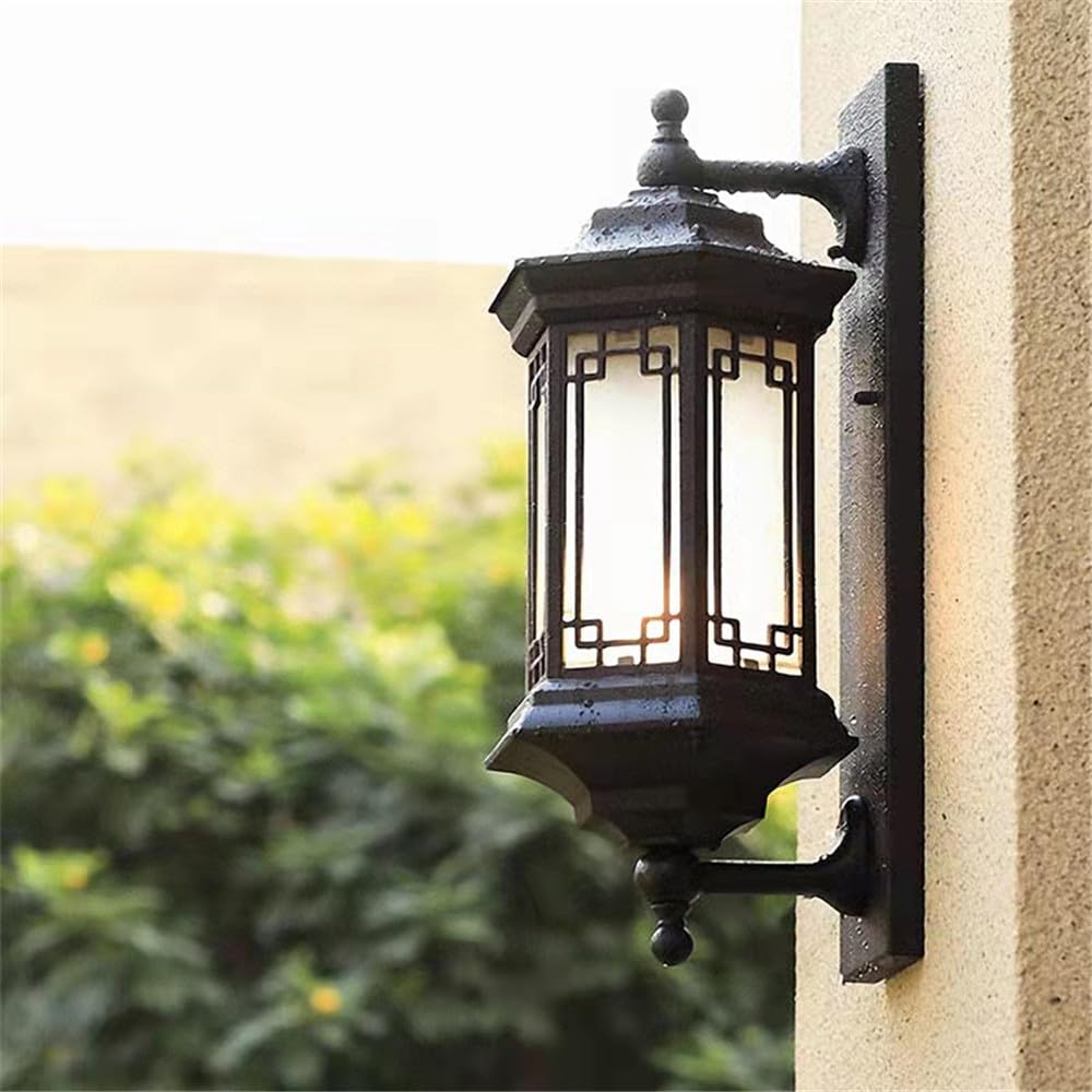 SMCCYYSD Contemporary LED Outdoor Wall Lamp Electric Simplicity Waterproof Balcony Hallway Courtyard Villa Gate Hotel (L H50CM Electric)