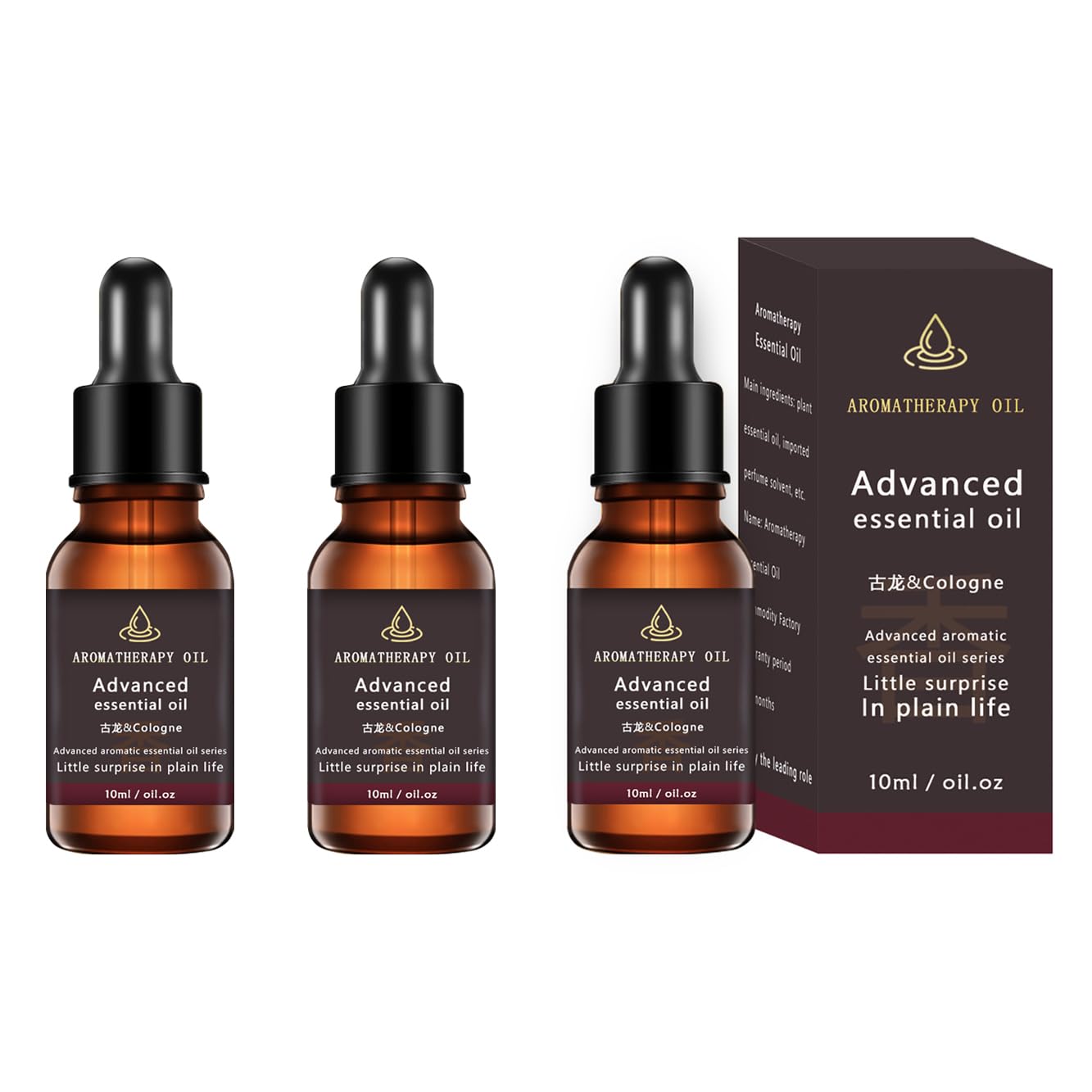 3PCS Cologne Replaceable Essential Oils