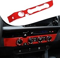 Vista 23 de Lcojicep Cubierta de panel de botón de aire acondicionado, accesorios de automóvil compatibles con Tacoma 2016-2020