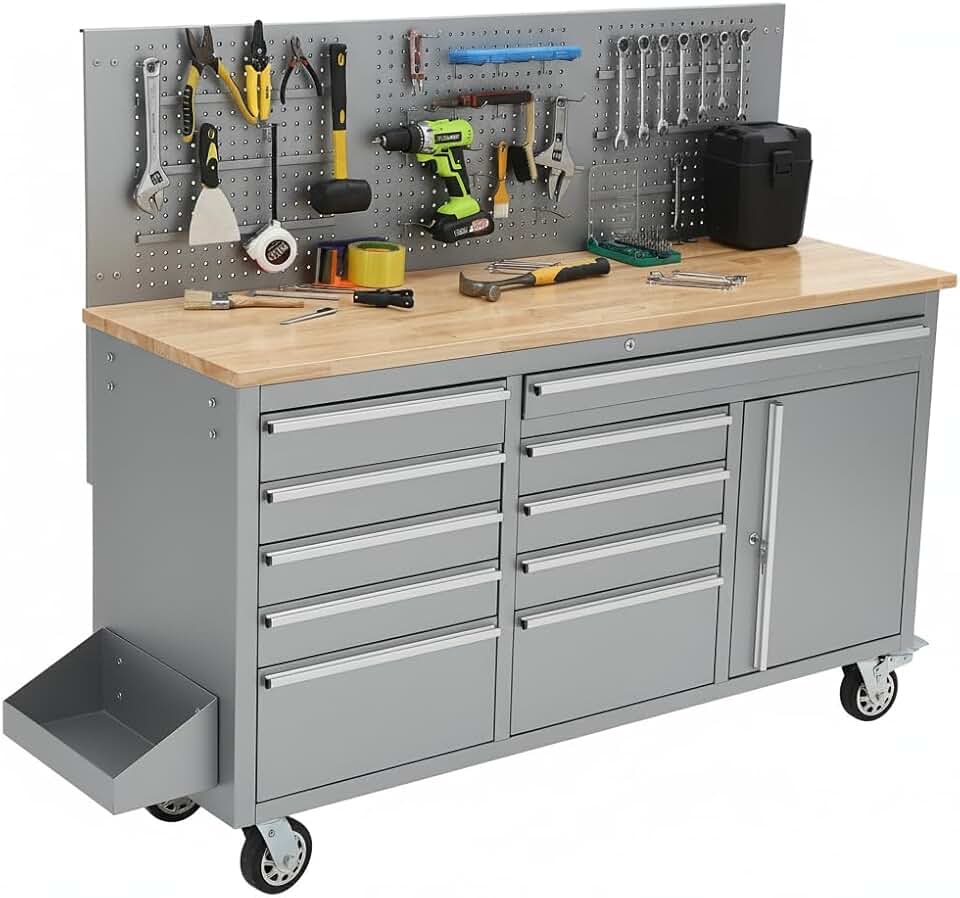 IDEALHOUSE 61-inch Rolling Tool Chest