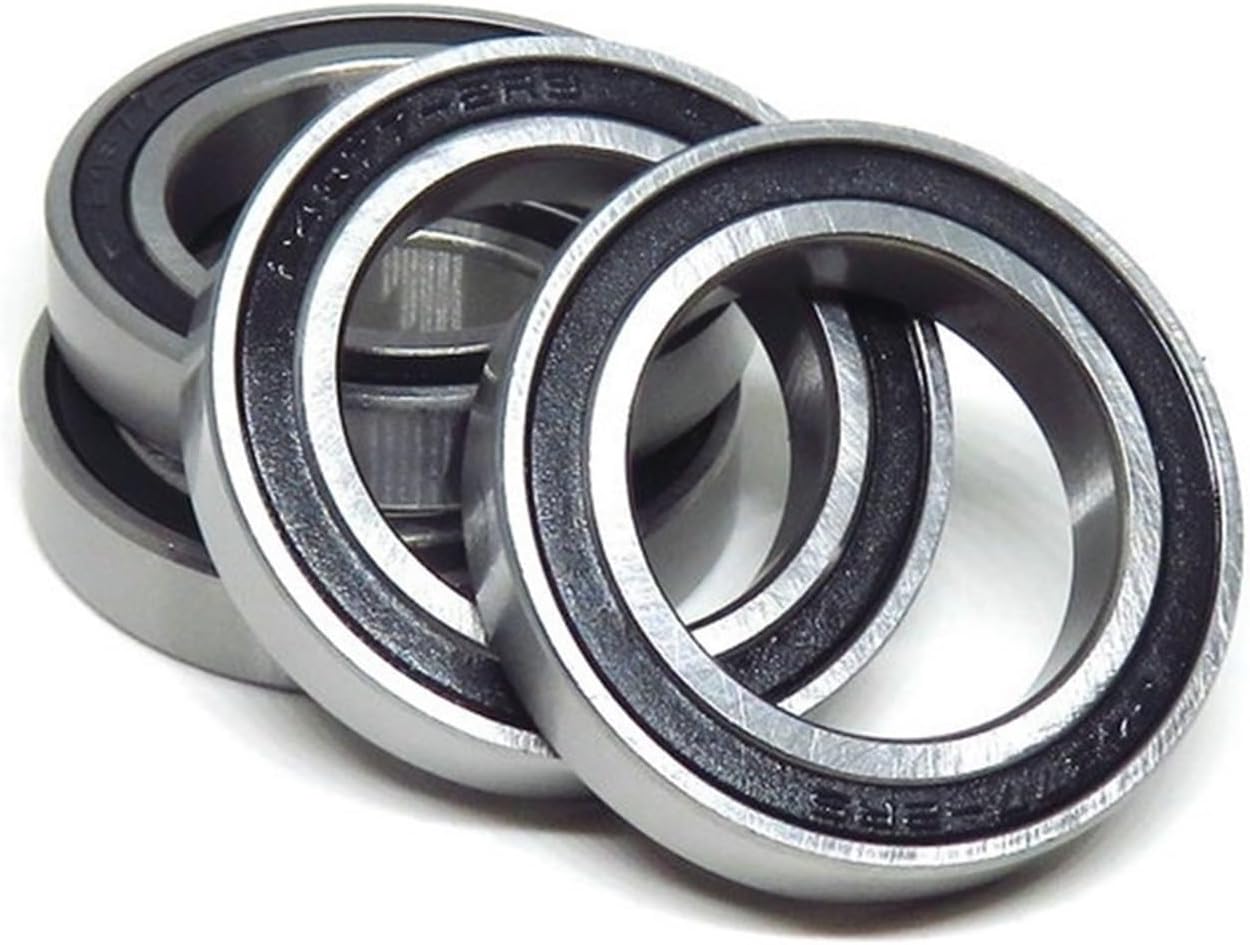 LANGshaw 2Pcs 24377 2RS 24x37x7 mm Hybrid Ceramic Bearings 24 * 37 * 7 Non-Standard 6805RS MR24377 Bicycle Hub Si3N4 Ball Bearing Leisurely (Color : Black)