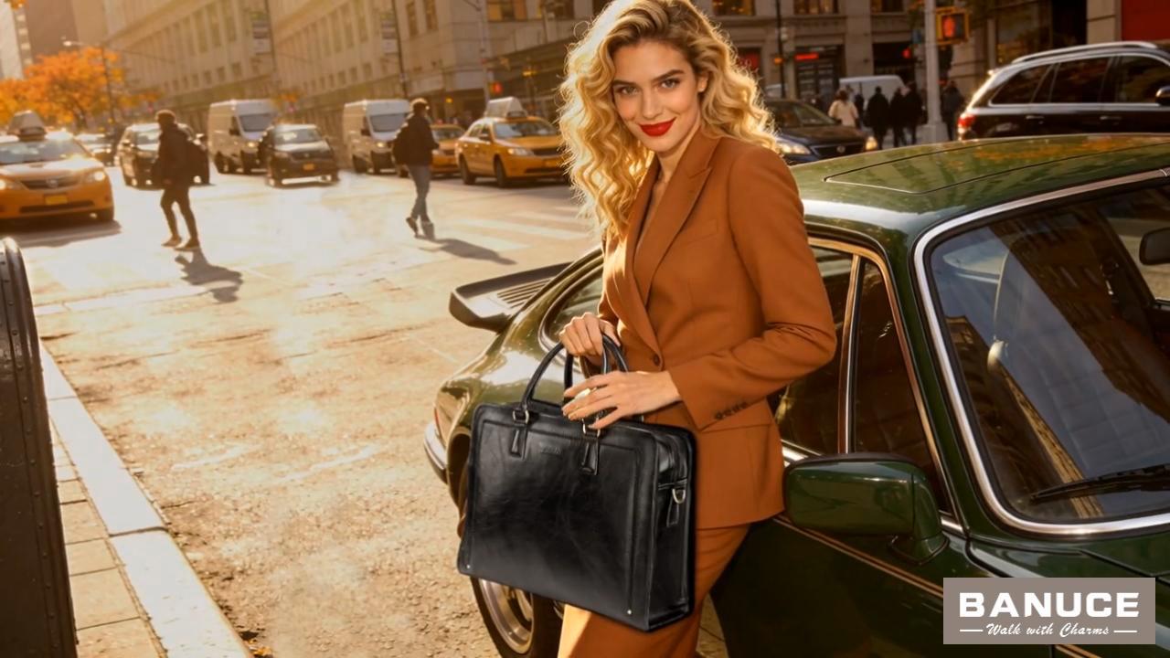 Amazon.com | Premium Italian Full Grain Leather Briefcase for