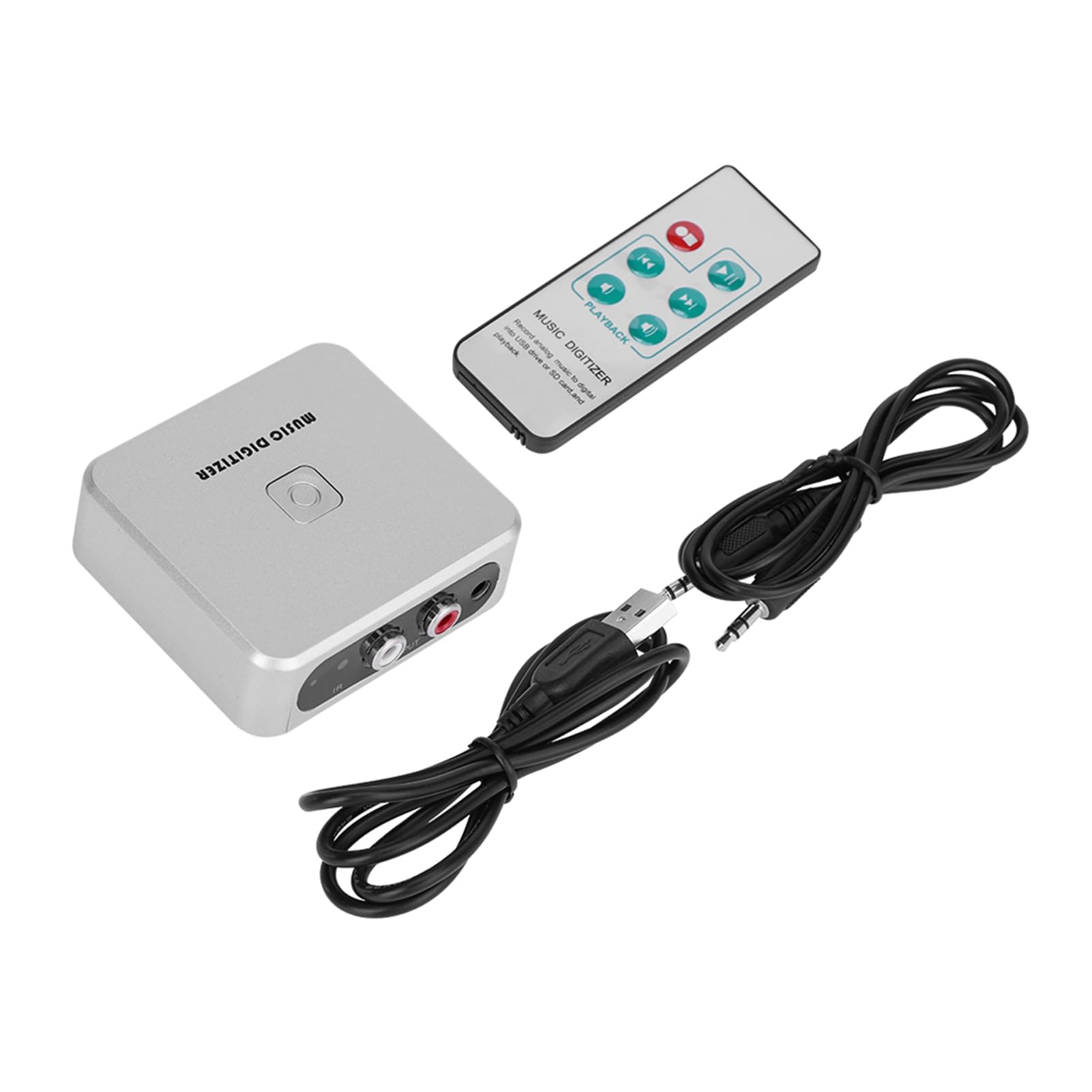 Digitalizador de Música, Canales Izquierdo y Derecho Convertidor MP3 Disco U/Tarjeta SD, Digitalizador MP3, 128 Kbps, con Conversión Súper Rápida, para Control de Condiciones en