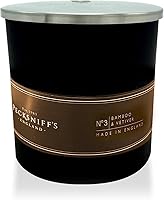 Vista 53 de Pecksniffs - Vela perfumada clásica blanca con 1 mecha, pomelo y cítrico, velas de lujo elegantes de vidrio - 6.49 onzas