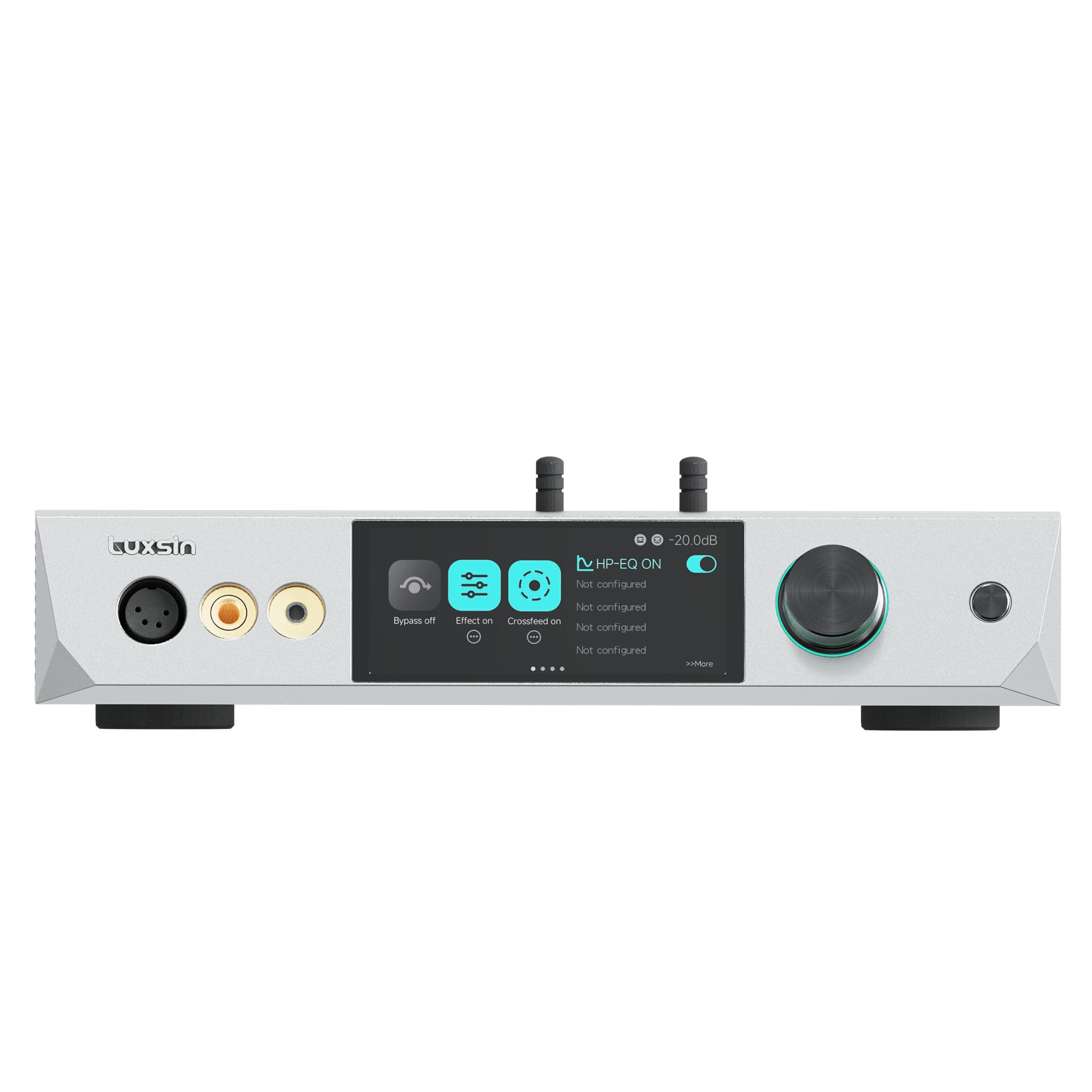 Luxsin X9 Desktop DAC & Headphone Amplifier, AK4191+AK4499EX, HP-EQ, Crossfeed, DSD512 PCM 768kHz/32Bit, APP/Web UI Wireless Control, with Remote Controller