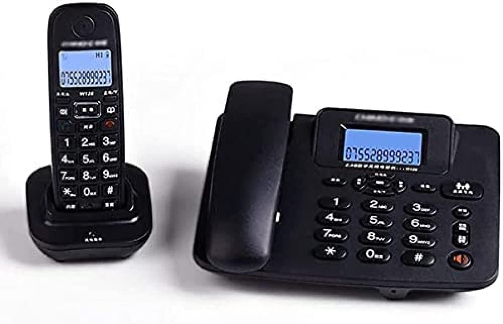 Buy Digital Cordless Phone Set With LCD Display FixedLine PushButton