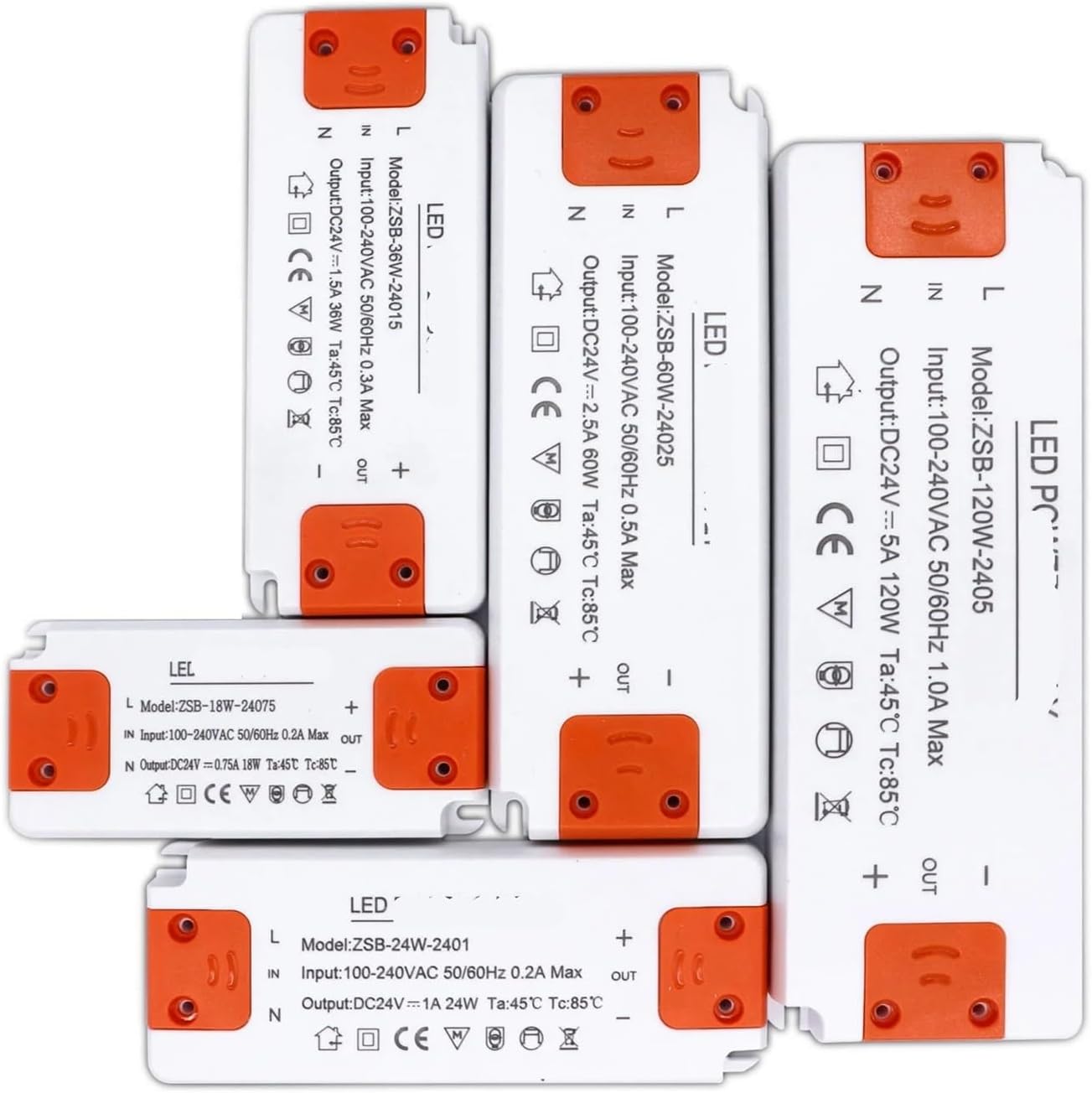 1PCS DC24V LED Power Lighting Transformer Driver(24W DC24V 1A)