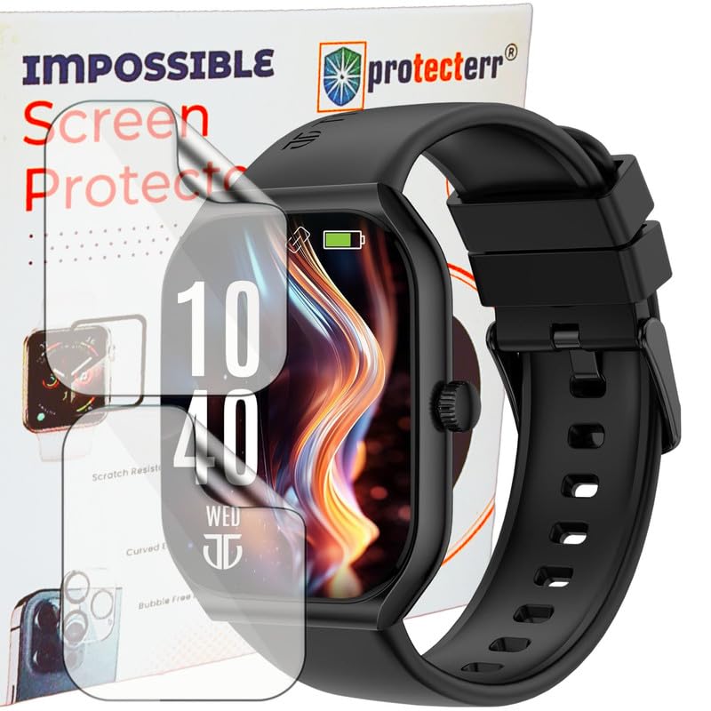 Image of 2-Pack | Screen Protector Guard for Titan Smart 3 | 1.96 inch | Smartwatch - Flexible & Ultrathin TPU Film, 9H Scratch Resistant, Bubble Free - Not Tempered Glass