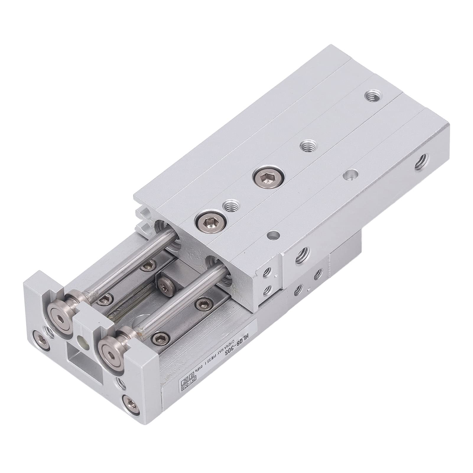 CILINDRO NEUMÁTICO DOBLE VÁSTAGO DOBLE ACCIÓN ALEACIÓN DE ALUMINIO ACERO INOXIDABLE M5X08 CILINDRO NEUMÁTICO DE AIRE PARA VARIAS APLICACIONES (HLQ8-40S)