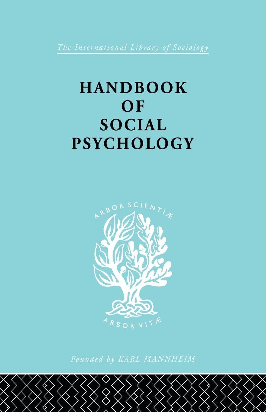Handbook of Social Psychology