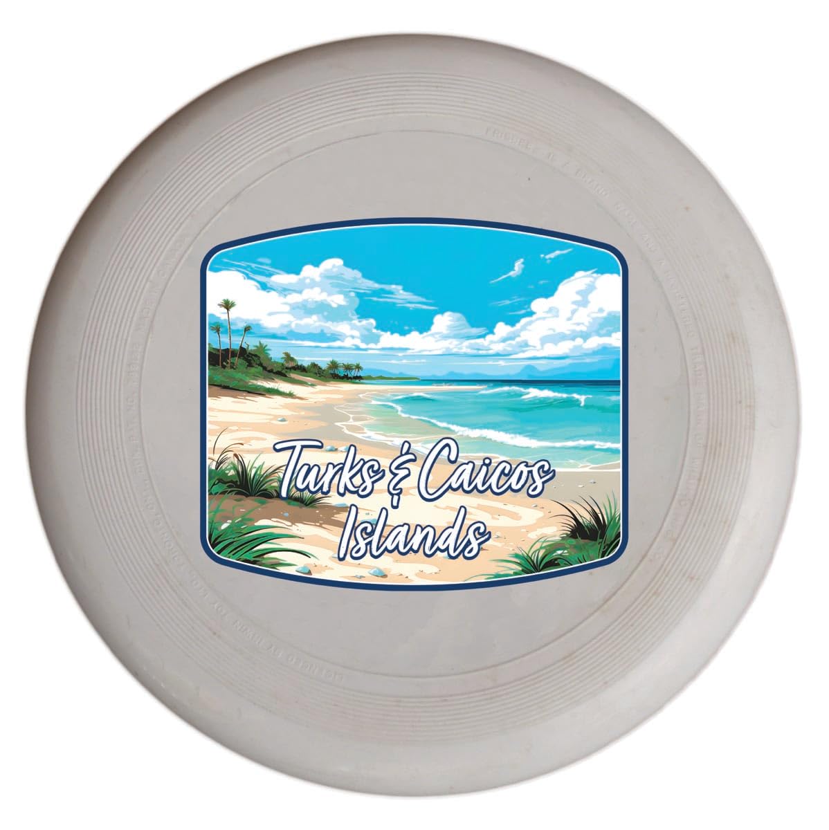 Turks and Caicos Island Design F Souvenir Flying Disc 2-Pack