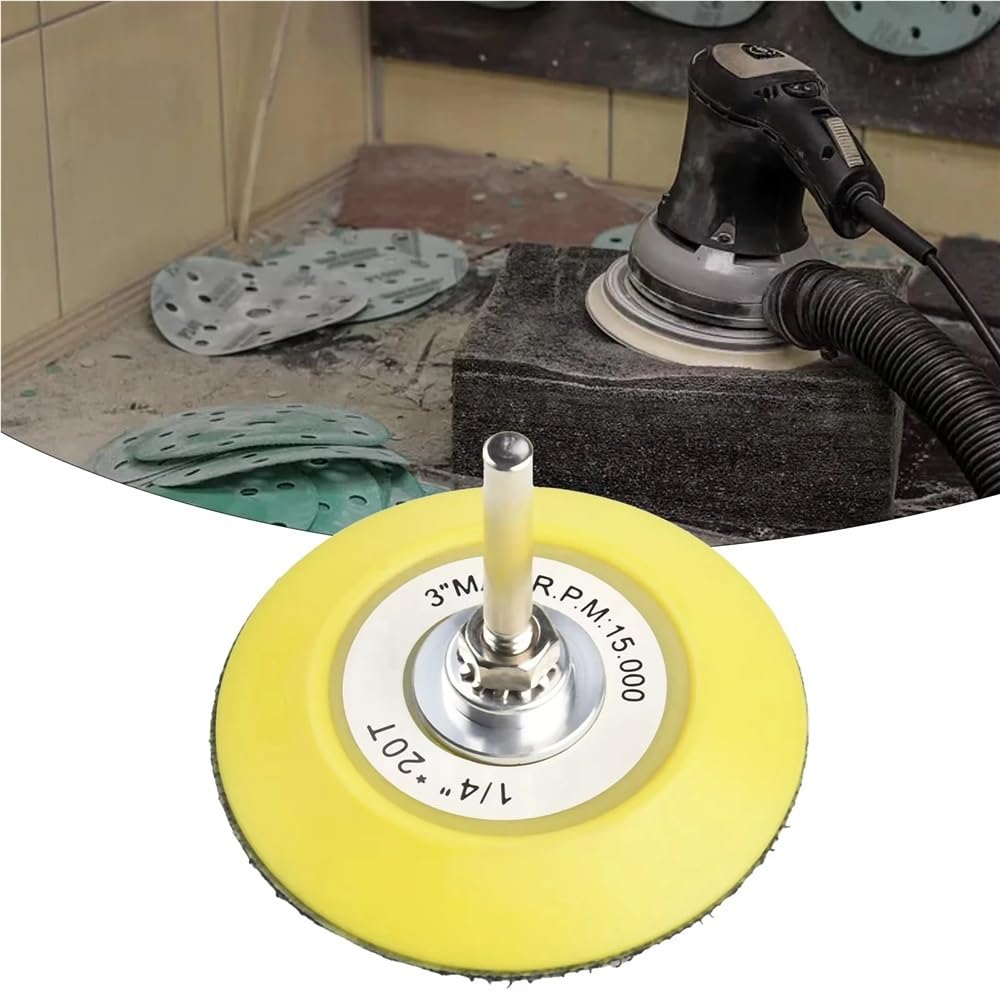 3 Inch 75mm Polisher Sanding Pads Hook and Loop Backing Plates for Pneumatic Sander Polishing Disc Abrasive Tool