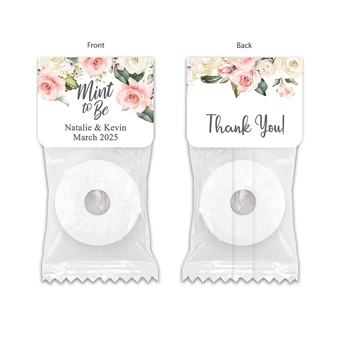 Best Day Ever Spot Mint to Be Wedding Favors, Wedding Favor Mints, Watercolor
