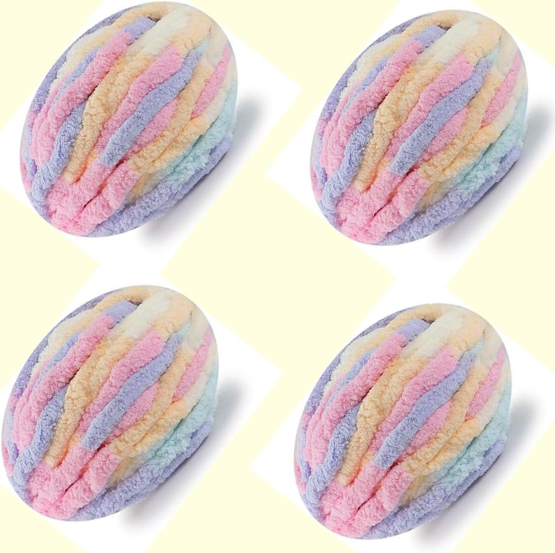 Bulky Super Chunky Chenille Yarn Arm Knitting Blanket Yarn Jumbo