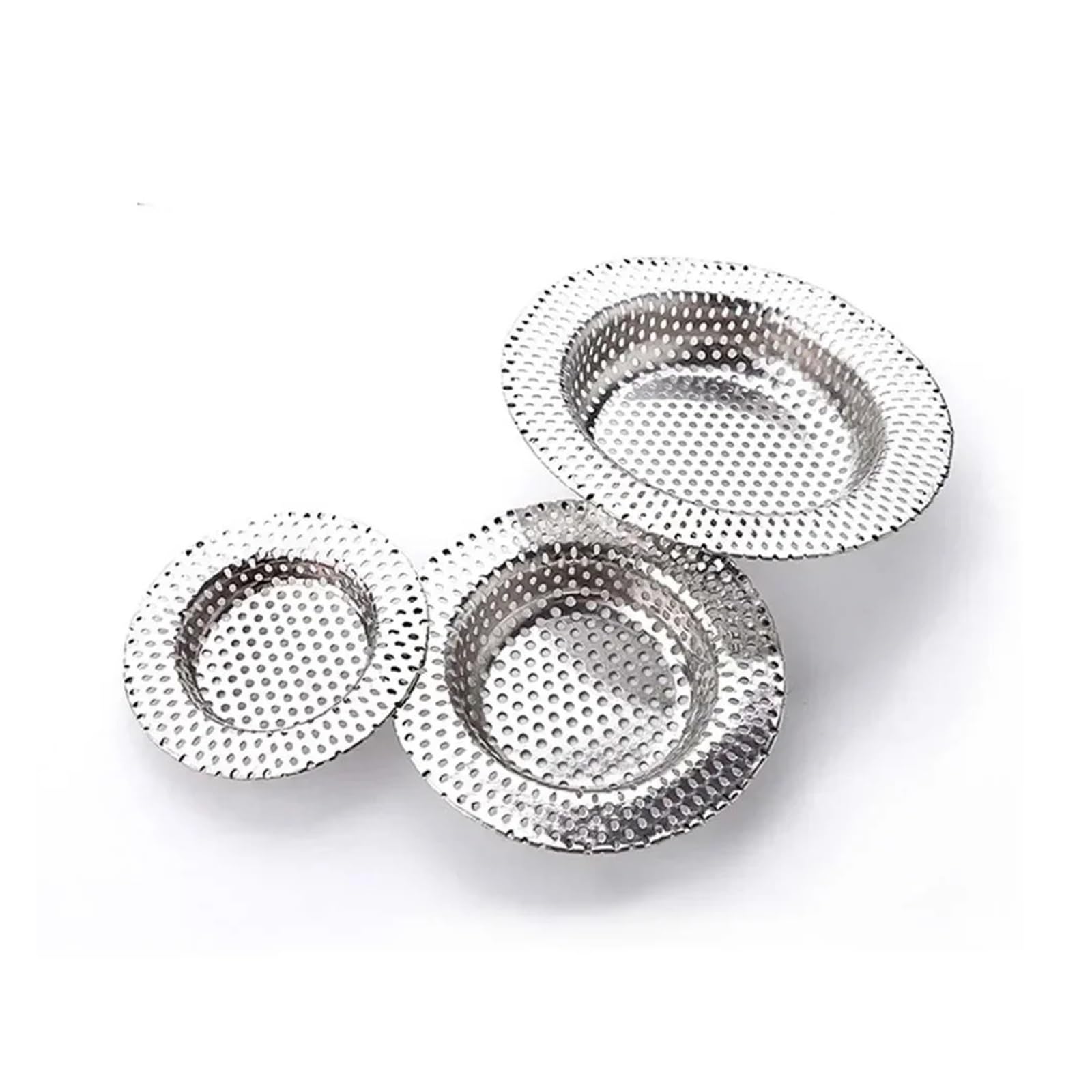 Filtre à Cheveux pour lavabo de Salle de Bain en Acier Inoxydable à Trou Complet, Drain de Sol pour évier de Cuisine, Anti-Blocage, Fournitures pour la Maison, Accessoires et Outils (S)