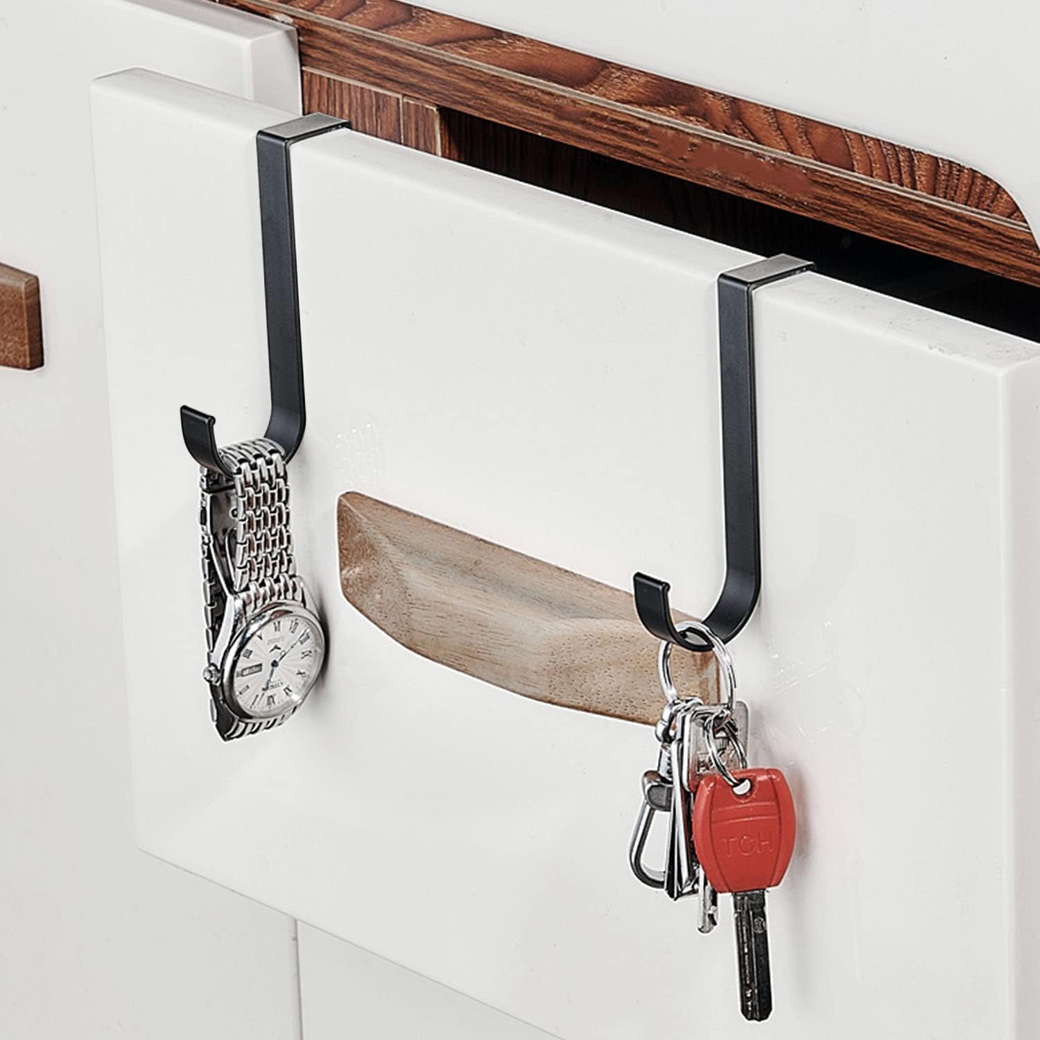 Faittoo Ganci per Termoarredo Bagno, 4 Pezzi Ganci per Asciugamani in Alluminio Spaziale, Ganci Portasciugamani Bagno/Gancio Adesivi per Asciugamani