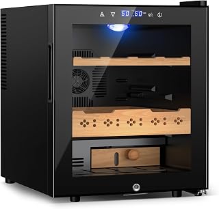 50L Electric Humidor, 300 Counts Large Capacity,Thermosta...