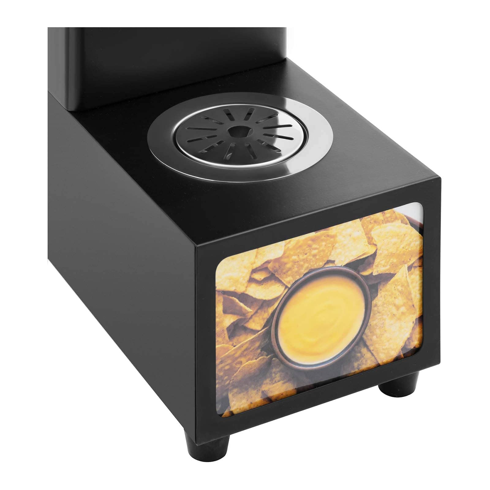 Royal Catering RCKW-ND01 Distributeur de sauce au fromage nacho 3,5 L 55-80 °C Noir Machine à fromage Nacho Distributeur de fromage
