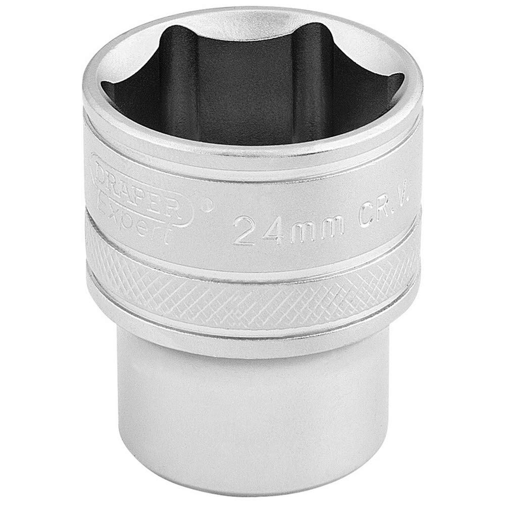 Draper Expert 16615 1/2" Sq. Dr. 6 Point Metric Socket (24mm)
