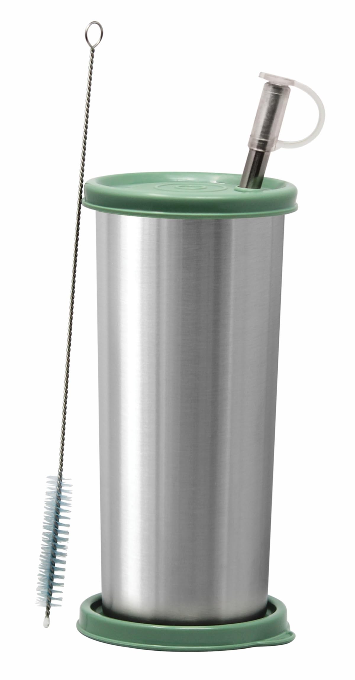 Signoraware Sip Fast Stainless Steel Tumbler with 1 Straw & 2 Lids | Freezer Safe | Airtight & Leakproof | Perfect for Water, Smootheis & Shakes | Ideal for Outdoor Use (500ml | EGreen)